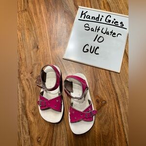 Salt Water Pink Sandals Size 10